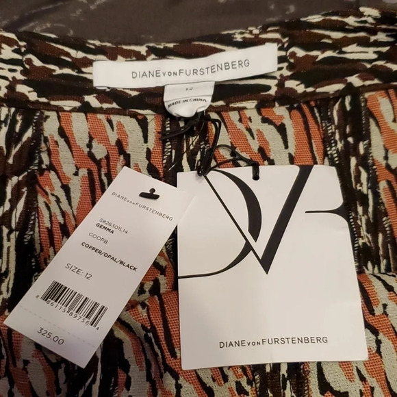 Diane Von Furstenberg Gemma Pleated Skirt 12 - Picture 7 of 12